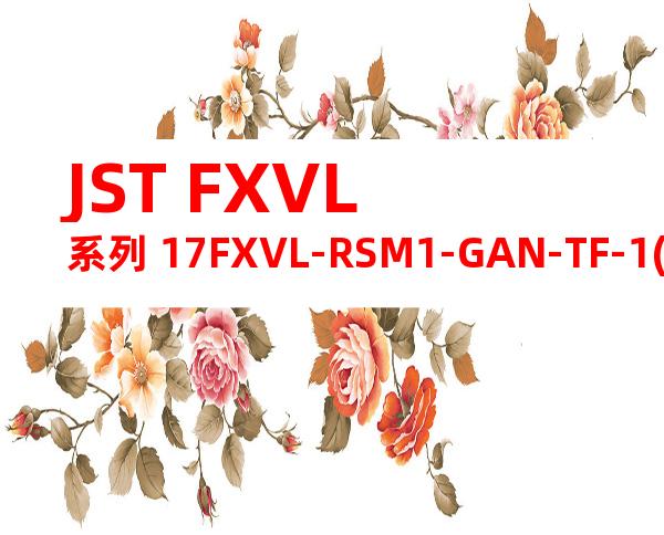 JST FXVL系列 17FXVL-RSM1-GAN-TF-1(HF)产品图纸